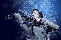 Violinist in Water WEB