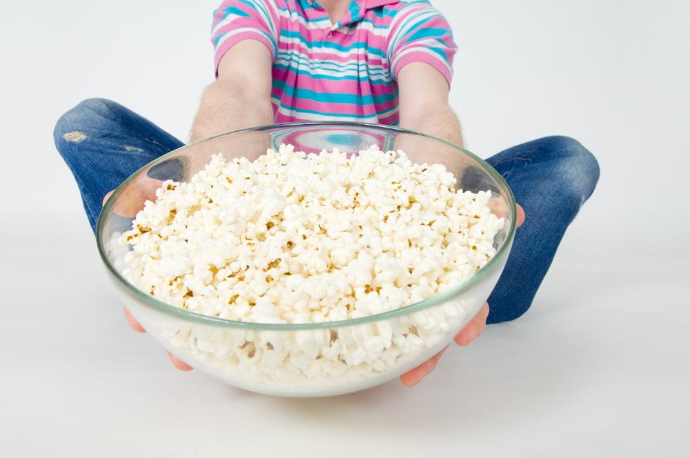 Big bowl of popcorn