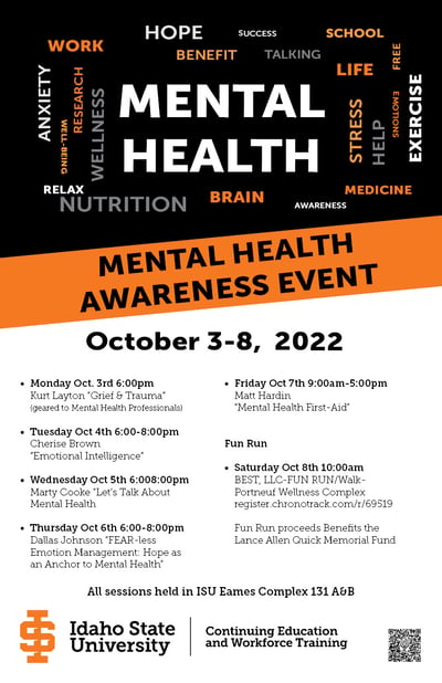 Mental Health Events Poster