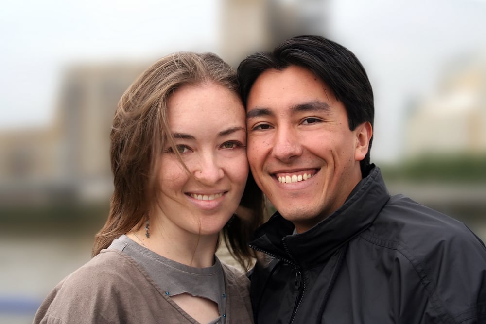 lovely smiling couple