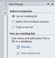 how to mail merge